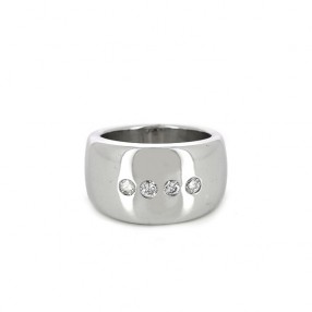 Bague Large Massive en Or...