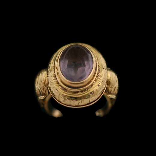 Bague ancienne Or et Améthyste