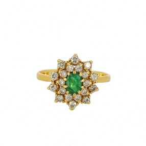 Bague Marguerite en or...