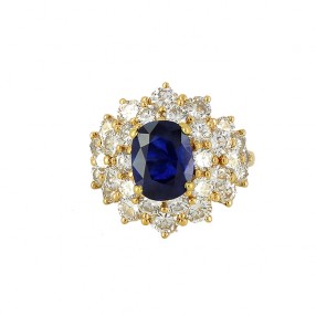 Bague en or jaune avec...
