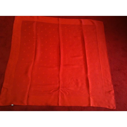 Carré Louis Vuitton " Monogramm " rouge