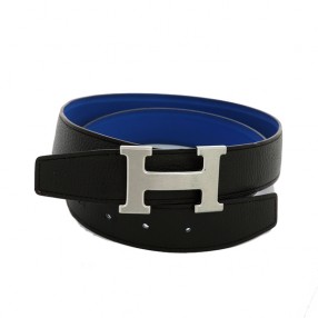 Ceinture Hermès H en cuir...