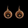 Boucles d'oreilles anciennes Or et Onyx