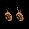 Boucles d'oreilles anciennes Or et Onyx