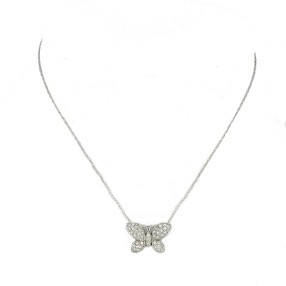 Collier centre Papillon en...