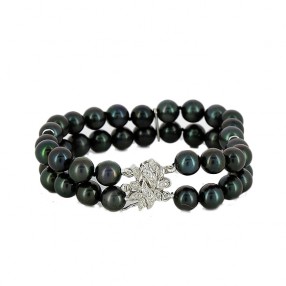 Bracelet Deux Rangs en Or...