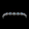 Bracelet or blanc, opales et diamants