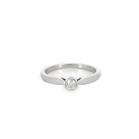 Bague Solitaire en or blanc