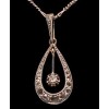 Pendentif ancien roses de diamants