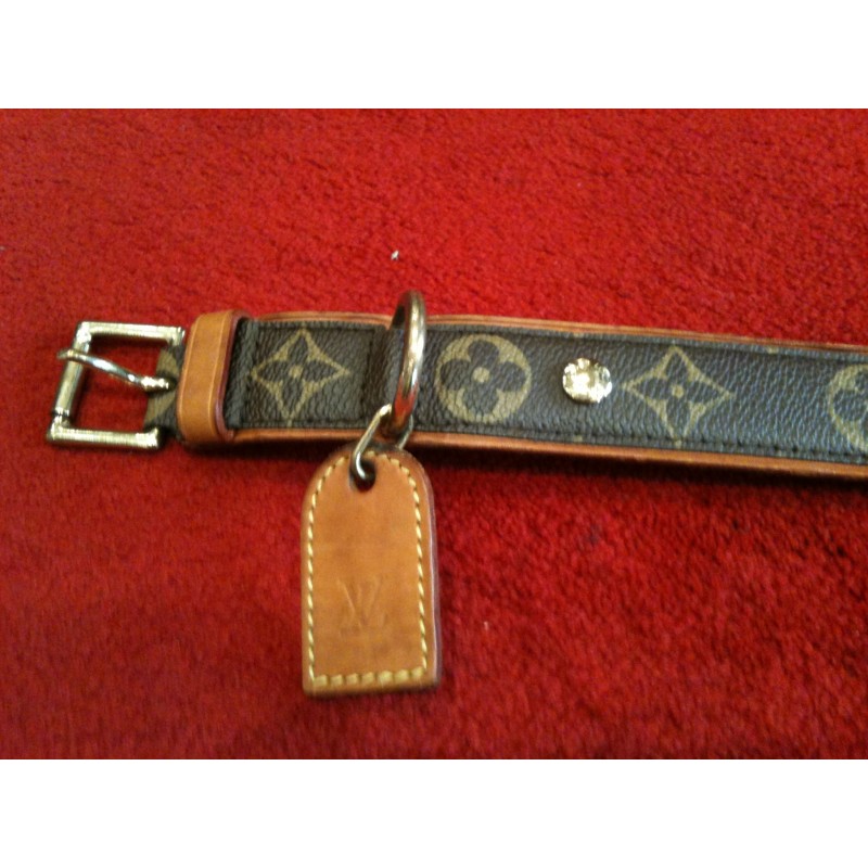 Louis Vuitton, Dog, Louis Vuitton Collier Chien Baxter Gently Used