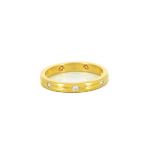 Bague moderne en or jaune...