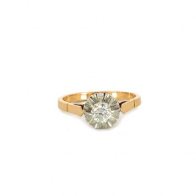 Bague ancienne Solitaire en...