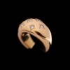 Bague CHAUMET jonc or et diamants