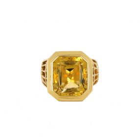 Bague 1950' en or jaune et...