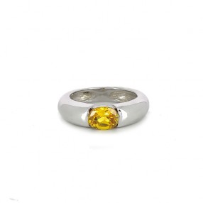 Bague Jonc en Or et Pierre...