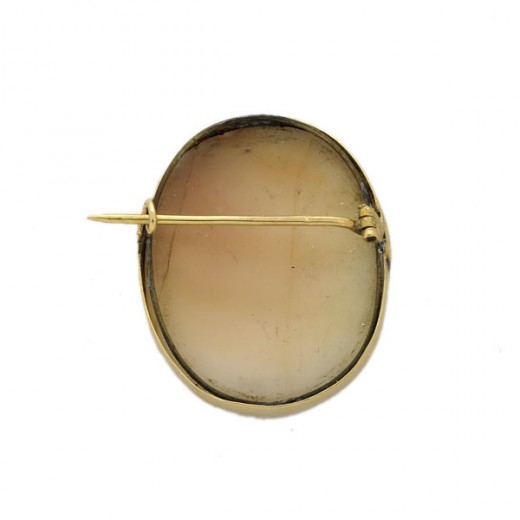 Broche Ancienne Porte-photo Napoléon III En Métal - Bijou De Deuil - Occasion
