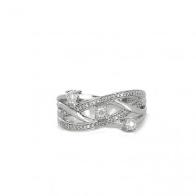 Bague Volutes Diamants en...