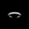 Alliance moderne or et pavage diamants