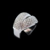 Bague moderne Or et pavage diamants