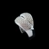 Bague moderne Or et pavage diamants