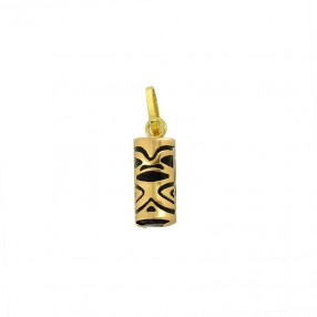 Pendentif Tiki en onyx et...