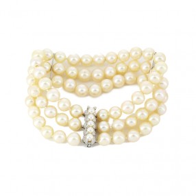 Bracelet 3 rangs de perles...