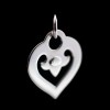 Pendentif OJ PERRIN coeur légende en or