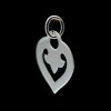 Pendentif OJ PERRIN coeur légende en or