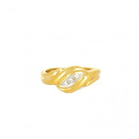 Bague lien 1980' 2 ors et...
