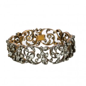 Bracelet ancien en or rose,...