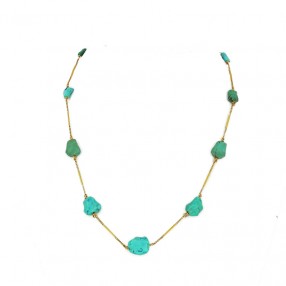 Collier 1970' Turquoise et...