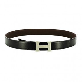 Ceinture Hermès H en cuir...