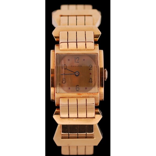 Montre MELLER tank en or