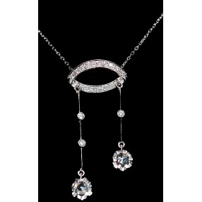 Collier "BayadÃ¨re" diamants et roses