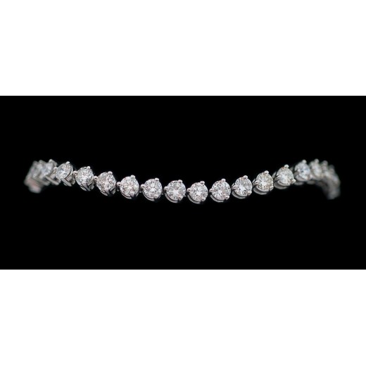 Bracelet ligne diamants