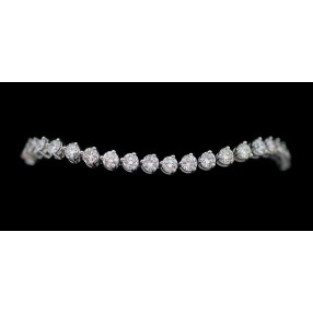 Bracelet ligne diamants