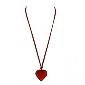 Collier Baccarat Coeur rouge