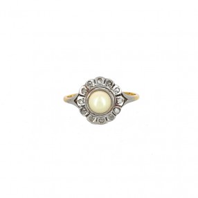 Bague 1910' en or jaune et...