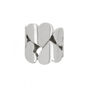 Bague Coeurs en Or Blanc