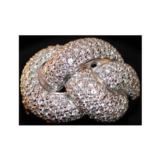 Bague noeud 3.25 carats de diamants