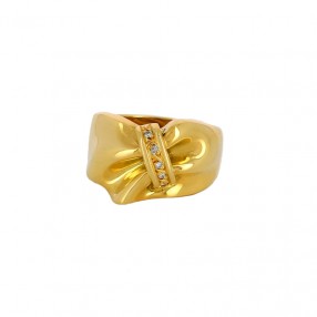 Bague Nœud en Or et Diamants