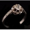 Solitaire diamant en Platine 1930