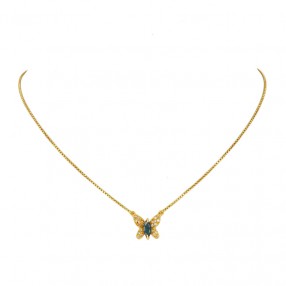 Collier centre Papillon en...