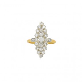 Bague Marquise 1980' en or...