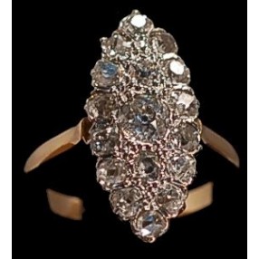 Bague Marquise diamants