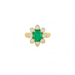 Bague Marguerite 1980' en...