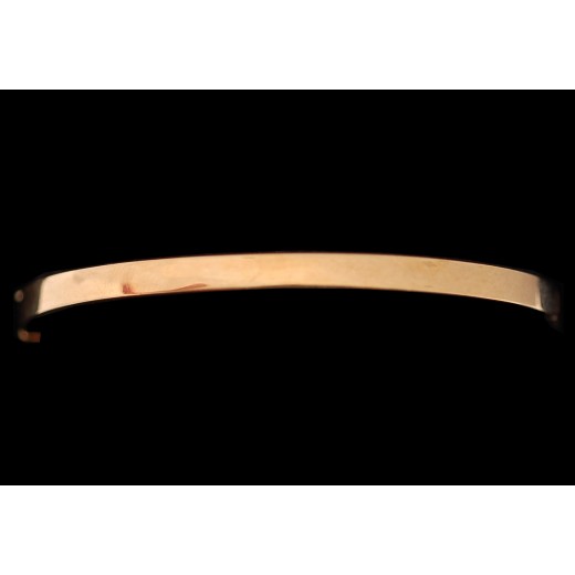 Bracelet jonc en or, émeraudes et diamants