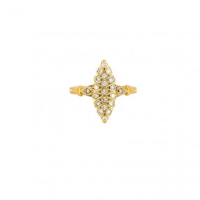 Bague Marquise 1980' en or...