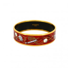 Bracelet Hermès large en émail
