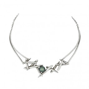 Collier Iza-B en argent,...